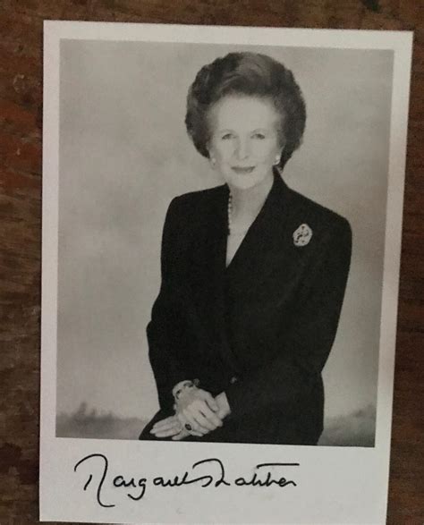 sold price prime minister margaret thatcher signed 6 x 4 inch bw photo good condition all