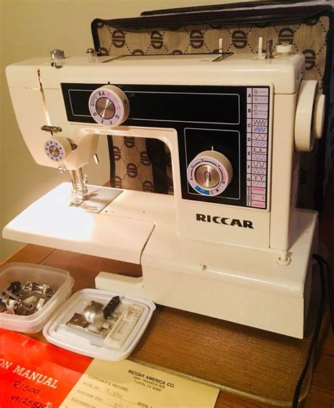 No matter what you want. Riccar Stretch Convertible Sewing Machine Model R1500 Case Accessories Free Arm | eBay | Vintage ...