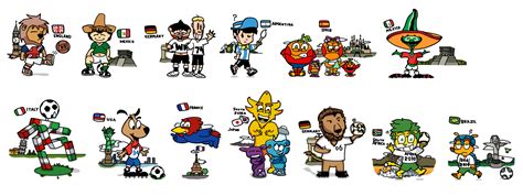 World Cup Mascots By Douglasartgallery On Deviantart