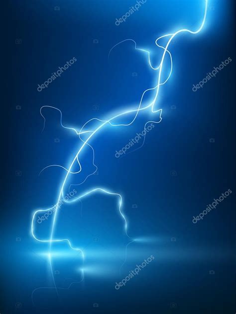 Abstract Blue Lightning Flash Background — Stock Vector © Soundrain