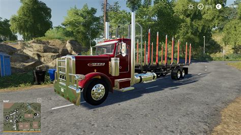Peterbilt Log Truck V10 Fs19 Farming Simulator 19 Mod