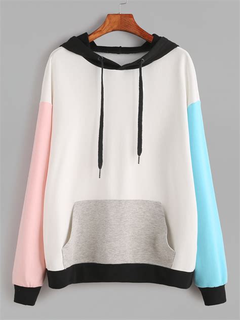 Shop all fendi's luxury collections on the official fendi website. Drop Shoulder Pocket Front Hooded Sweatshirt -SheIn(Sheinside)