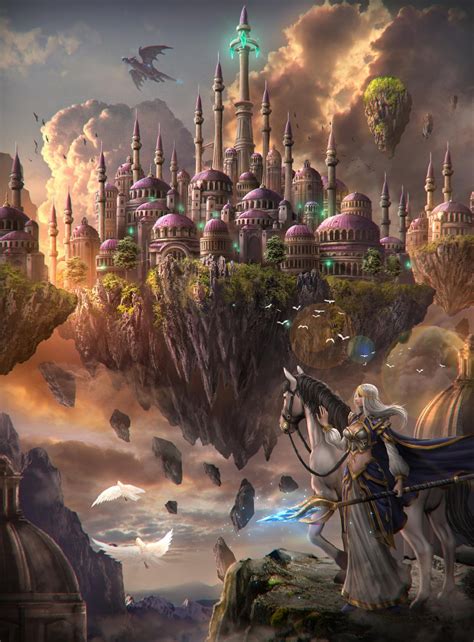 Dalaran By Ze L On Deviantart Warcraft Art Fantasy Landscape