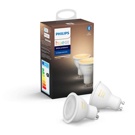 Buy Philips Hue White Ambiance Led Smart Light Bulb 2 Pack Gu10 Spot