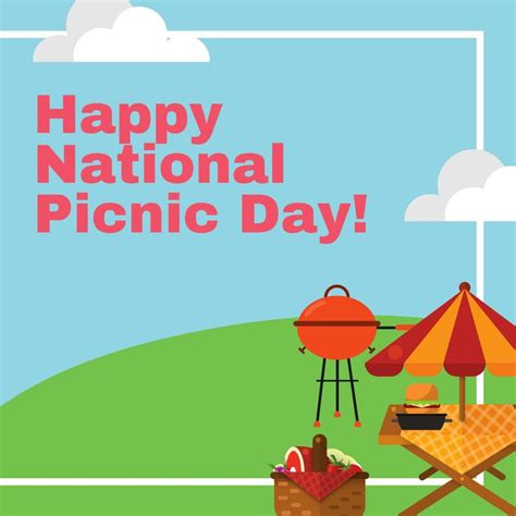 Happy National Picnic Day Enjoy The Sunshine Picnic Happy