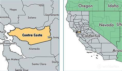 Contra Costa County California Map Of Contra Costa County Ca