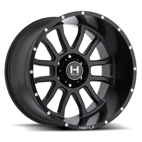 Hostile H130 Crandon Black Powerhouse Wheels And Tires