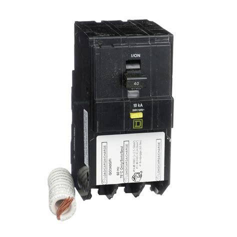 Square D Qo340gfi Circuit Breaker Mini 3 P 40a 208y120vac 10k Gfi