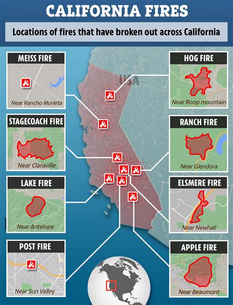 Ranch Fire Azusa Map How Many Acres Have Been Burnt In Mountain Cove