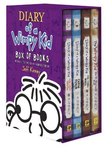 Diary Of A Wimpy Kid Box Of Books Books 5 7 And The Do It Yourself Book