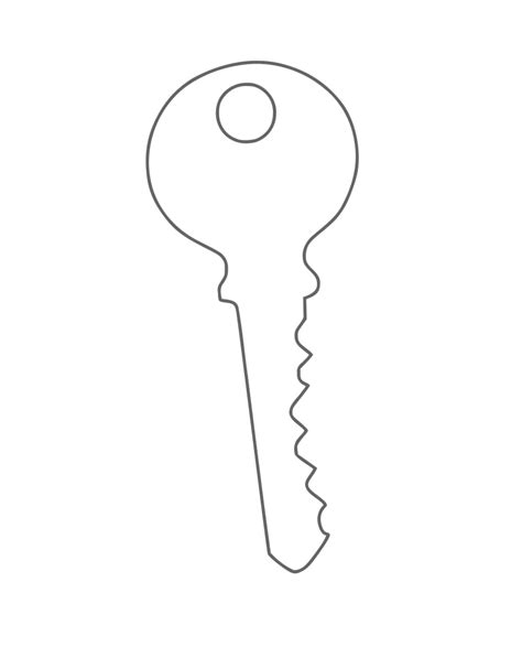 Outline Of A Key Clipart Key Clipart Stunning Free Transparent Png