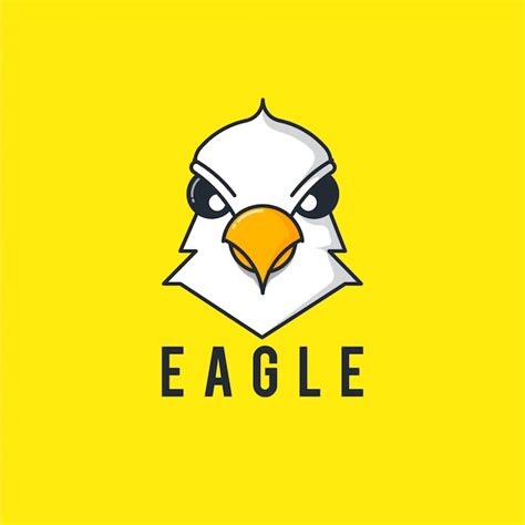 Premium Vector Yellow Eagle Logo