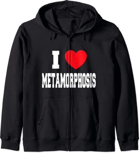 I Love Metamorphosis Zip Hoodie Uk Clothing