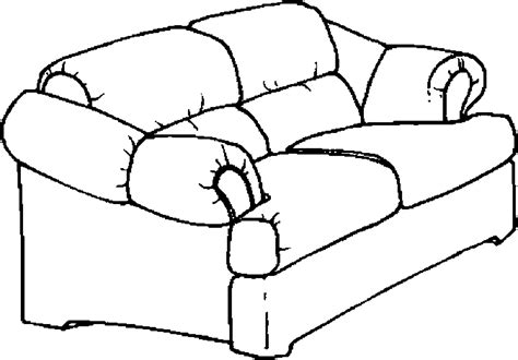 Sofa Coloring Pages 1 Sketch Coloring Page