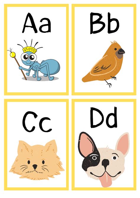 Alphabet Flashcards English Created Resources