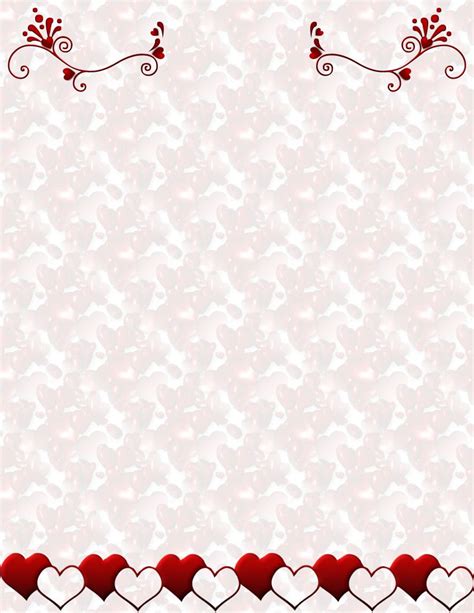 Valentines Day FREE Stationery Com Template Downloads Valentines Scrapbook Free Printable