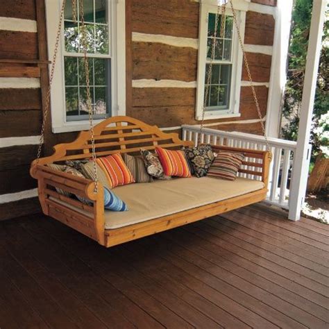 Hn Outdoor Gwynn Western Red Cedar 85 X 47 In Extra Large Swing Bed