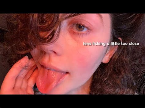 Asmr Extremely Close Up Lens Licking With Breaths And Slurps Wet Mouth Sounds Repeating Lick