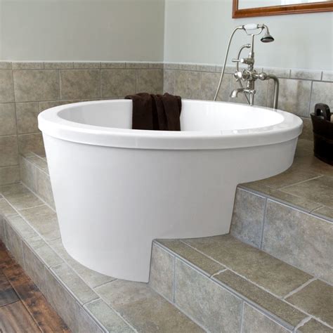 I share some tips for. Bathroom ~ White Round Deep Soaking Bathtub Japanese ...