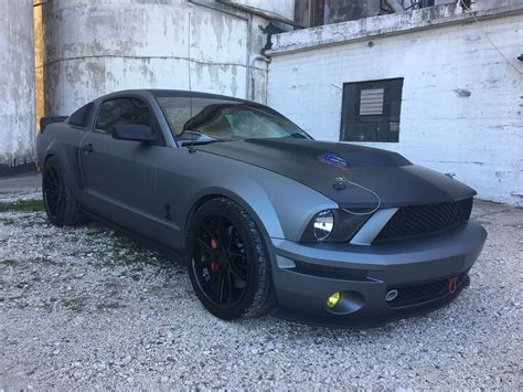 Gunmetal Gray Mustang Gt Wrap Matte Cars Black Mustang Black Mustang Gt