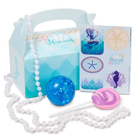 Mermaids Under The Sea Filled Party Favor Box Pack Of 4 Thepartyworks