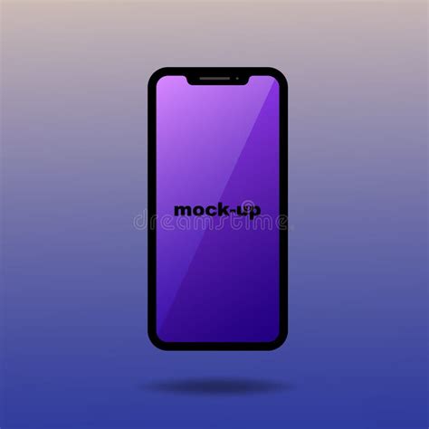 Modern Black Smartphone Mock Up Uiux Design Template Interface