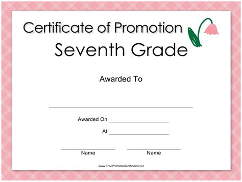Best Grade Promotion Certificate Template Printable In 2022