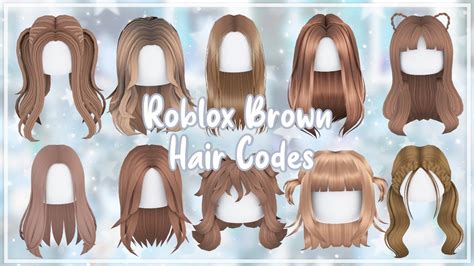 Aesthetic Brown Hair Codes Part 4 In 2022 Roblox Bloxburg Decal