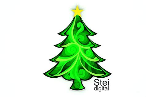 3d Layered Christmas Tree Svg Dxf Cutting Files By Steidigital
