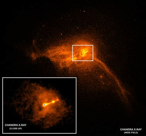 Science Art Chandra X Ray Observatory Close Up Of The Core Of The M87
