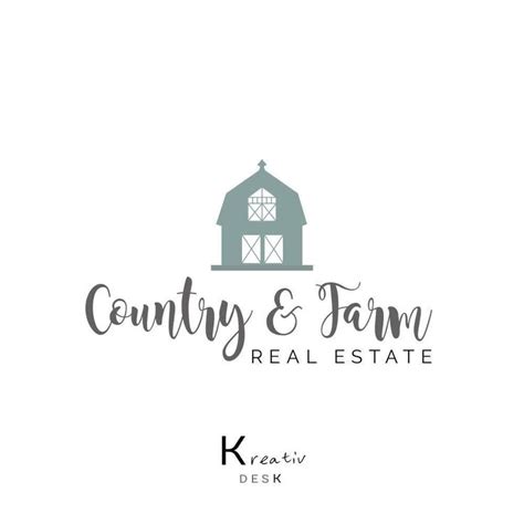 Farm Logo Design. Barn Logo Design. Handmade Barn Logo. Cottage Logo 