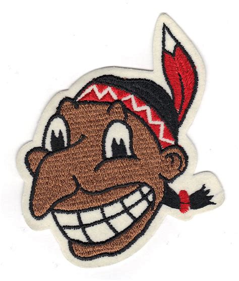 Cleveland Indians Retro Primary Team Logo Chief Wahoo Patch 1946 1950