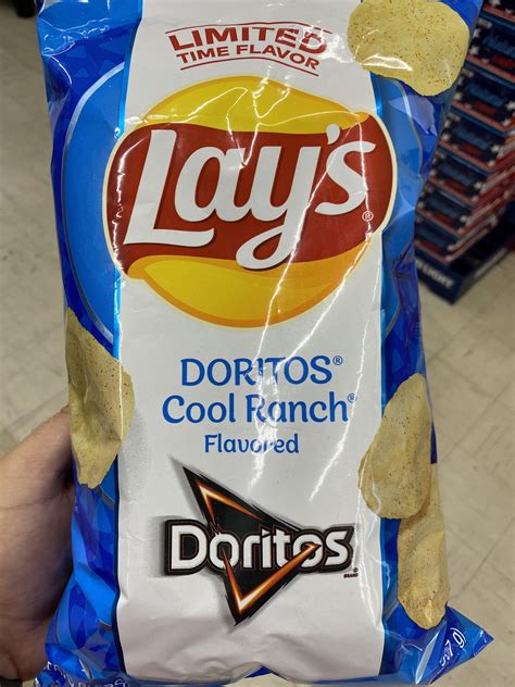 Cool Ranch Dorito Flavored Lays Rdoritos