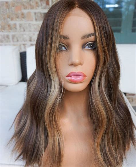 piano blonde highlight wig front lace wigs ombre brown 30 highlight nabeautyhair