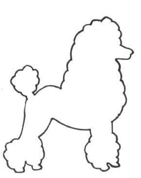 Poodle Applique 8x633 Poodle Drawing Dog Pattern Animal Silhouette