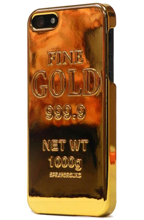 Sprayground Case Gold Brick Iphone 5 Case In Gold