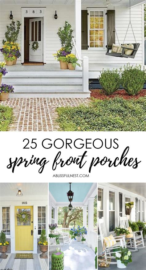 25 Spring Front Porch Ideas Bright And Refreshing Design A Blissful Nest