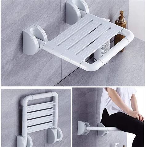 Folding Shower Seat Wall Mount Medical Use Foldaway Shower Seat For