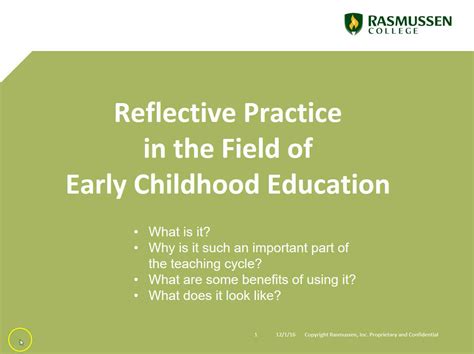Reflective Practice In Early Childhood Education 2
