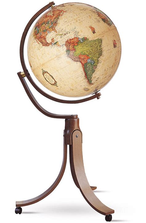 National Geographic Emily Illuminated Hardwood Globe 50cm Gold