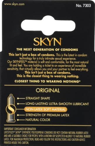 lifestyles skyn® original non latex lubricated condoms 3 ct city market