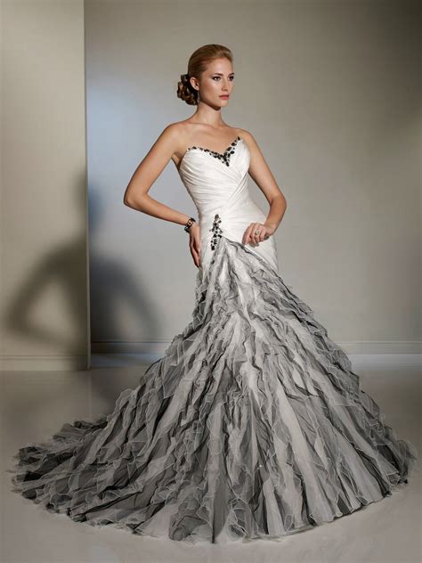 Maravillosos Vestidos De Fiesta Largos Moda 2014 Grey Wedding Dress