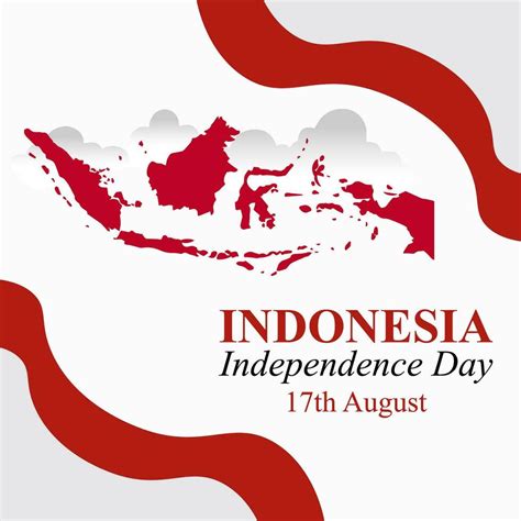 17th august indonesia independence day vector illustration happy independence day indonesia for