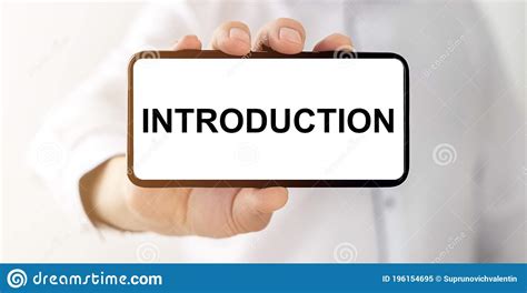 Introduction Word Inscription On White Paper Stock Image Image Of