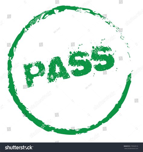 Pass Vector Stamp Stock Vector Royalty Free 278360516