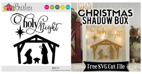 Lighted Christmas Shadow Box - Burton Avenue
