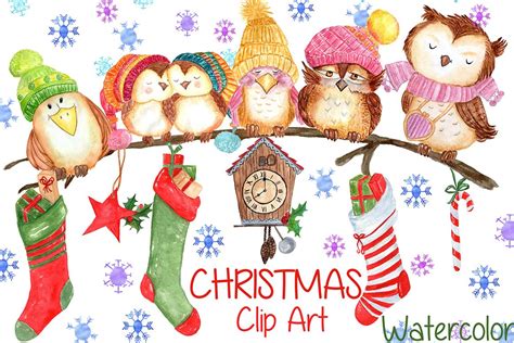 Check spelling or type a new query. Watercolor Christmas clipart ~ Illustrations ~ Creative Market