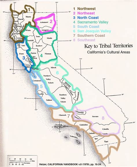 Map Of California Indian Tribes