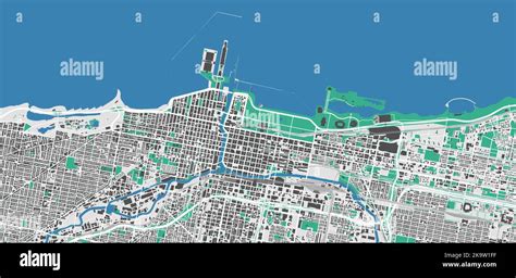 Chicago Vector Map Detailed Map Of Chicago City Administrative Area