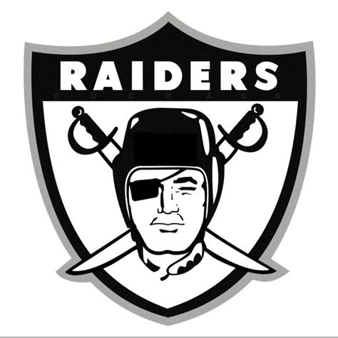 Raiders By Zombie On My Sports Football Silhouette Oakland Raiders Logo